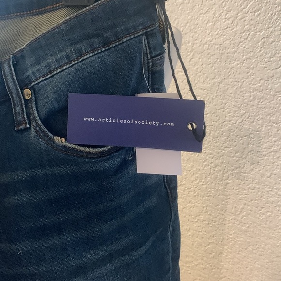 Article of society Women's wide bell Blue Jeans - Picture 4 of 7